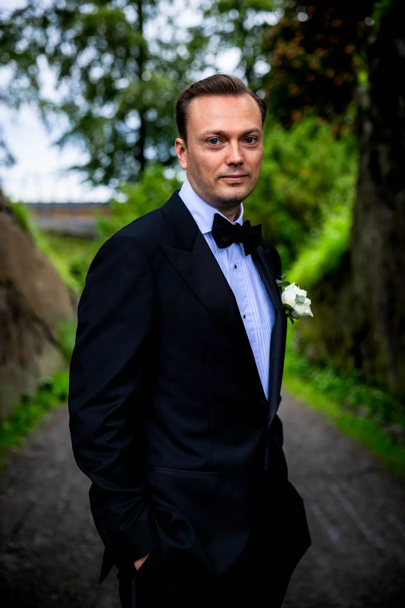 Bryllupsbilde fra Benedicte & Alexander 2026, fotografert av Marte Bjørgum