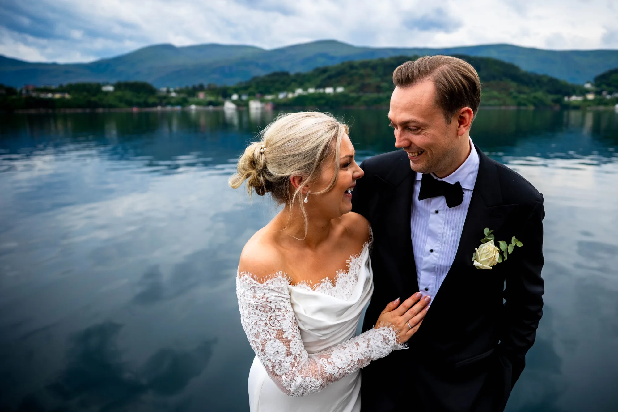 Bryllupsbilde fra Benedicte & Alexander 2026, fotografert av Marte Bjørgum