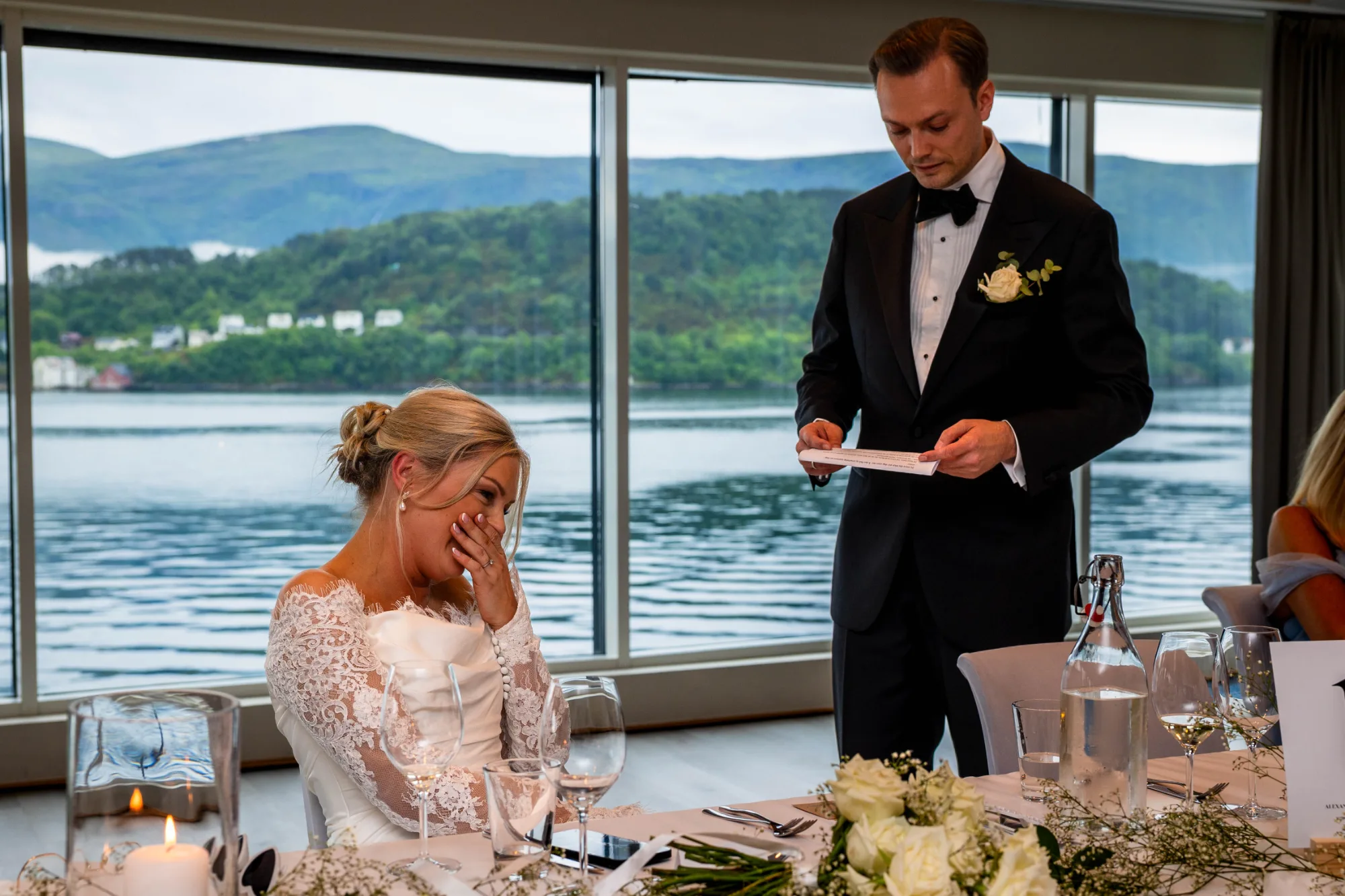 Bryllupsbilde fra Benedicte & Alexander 2026, fotografert av Marte Bjørgum