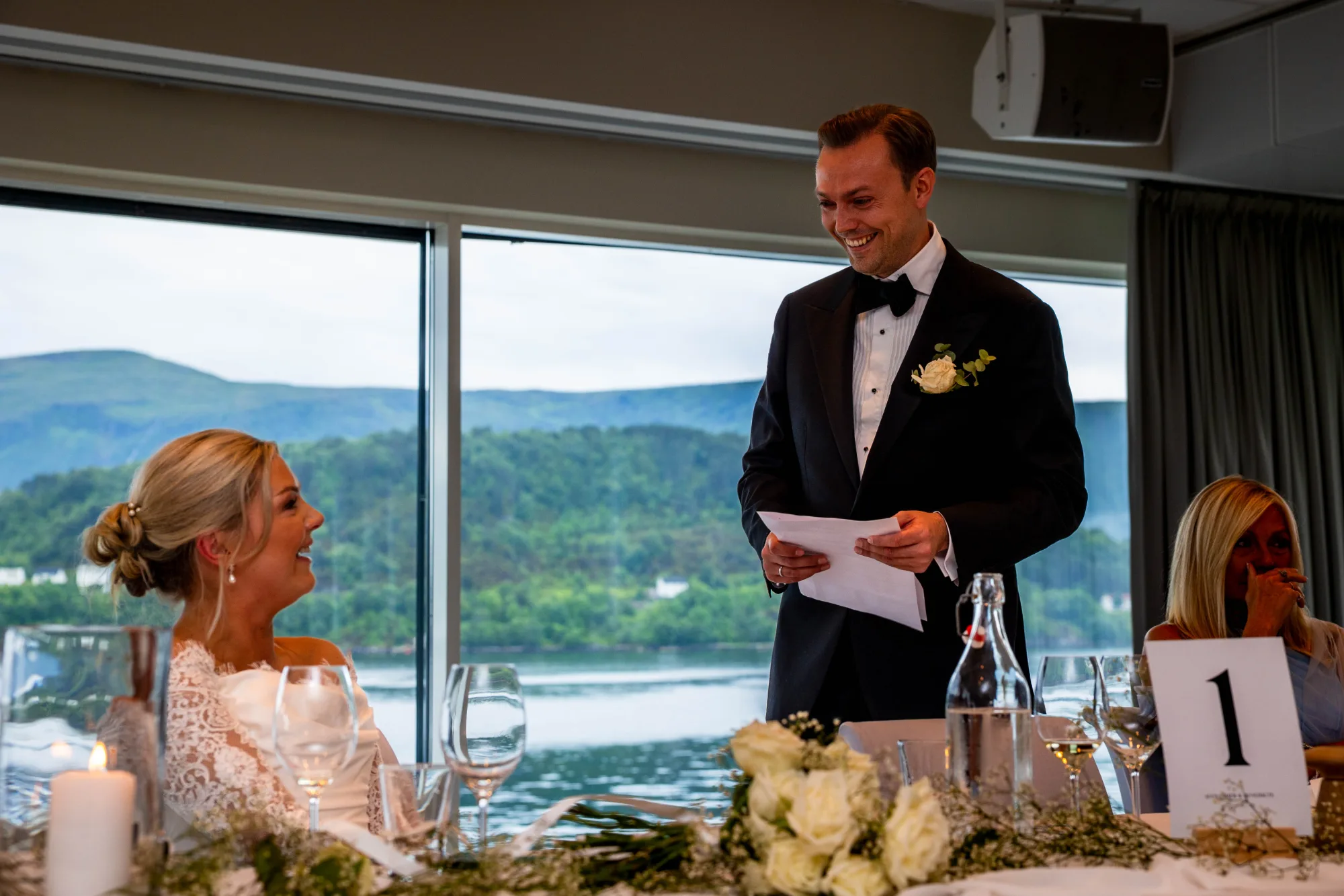 Bryllupsbilde fra Benedicte & Alexander 2026, fotografert av Marte Bjørgum