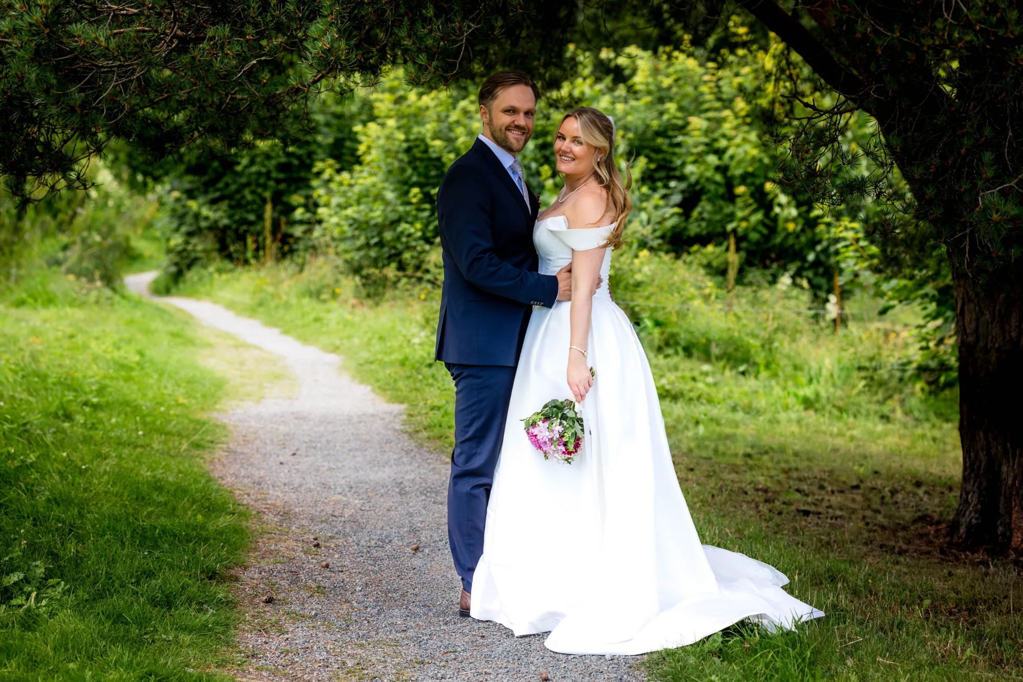 Bryllupsbilde fra Therese & Daniel, 2026, fotografert av Marte Bjørgum