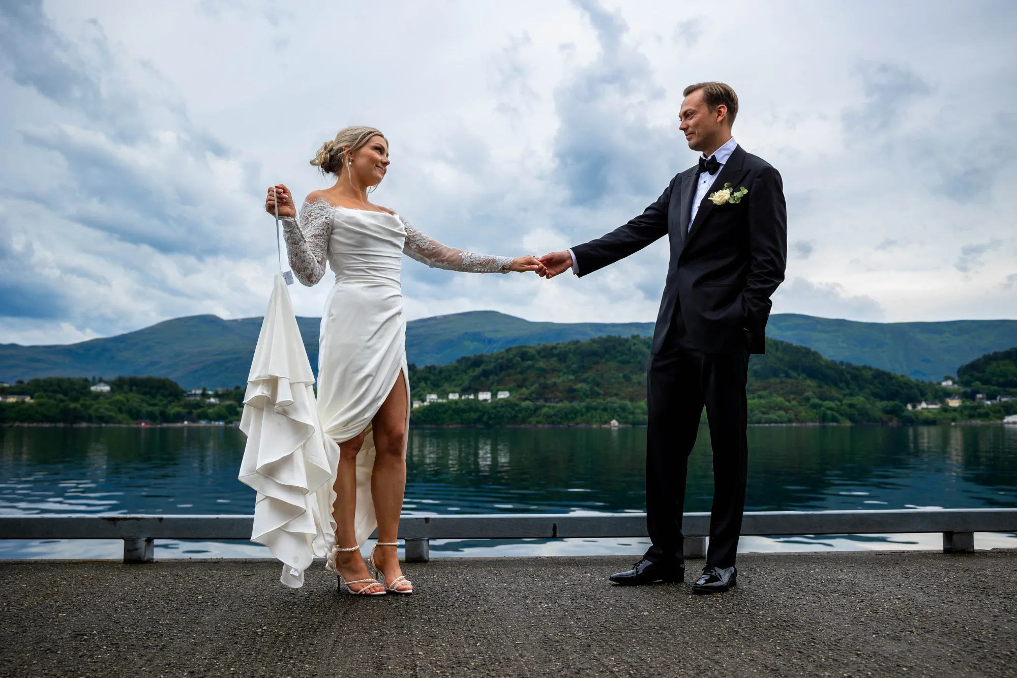 Bryllupsbilde fra Benedicte & Alexander 2026, fotografert av Marte Bjørgum
