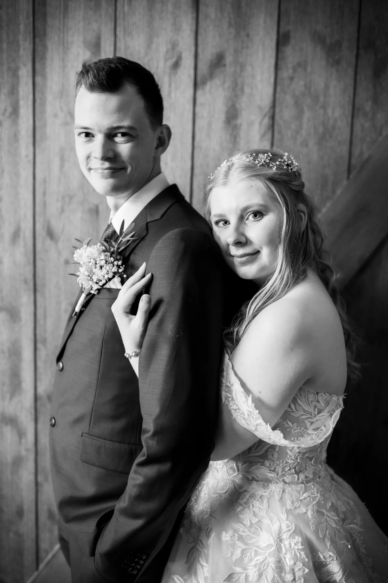 Bryllupsbilde fra Ranveig & Fredrik, fotografert av Marte Bjørgum