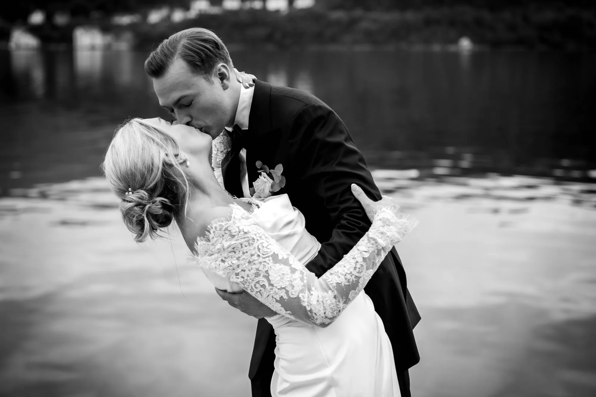 Bryllupsbilde fra Benedicte & Alexander 2026, fotografert av Marte Bjørgum