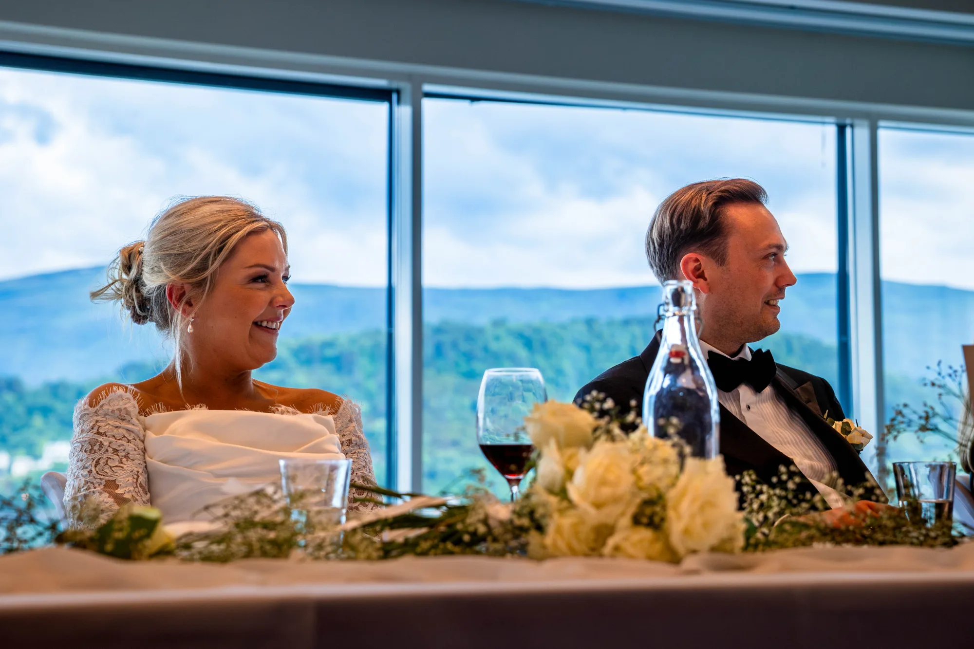Bryllupsbilde fra Benedicte & Alexander 2026, fotografert av Marte Bjørgum