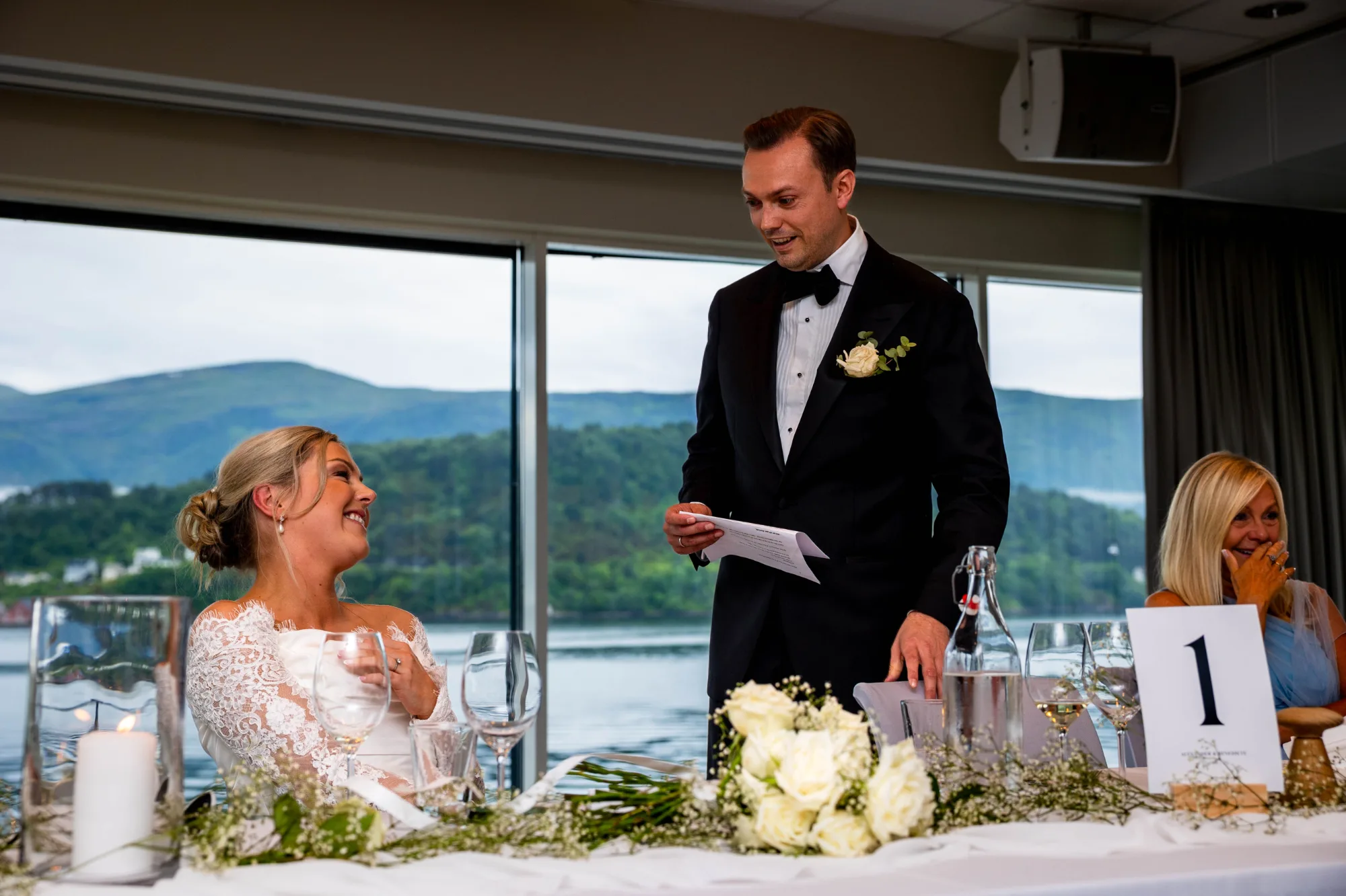 Bryllupsbilde fra Benedicte & Alexander 2026, fotografert av Marte Bjørgum