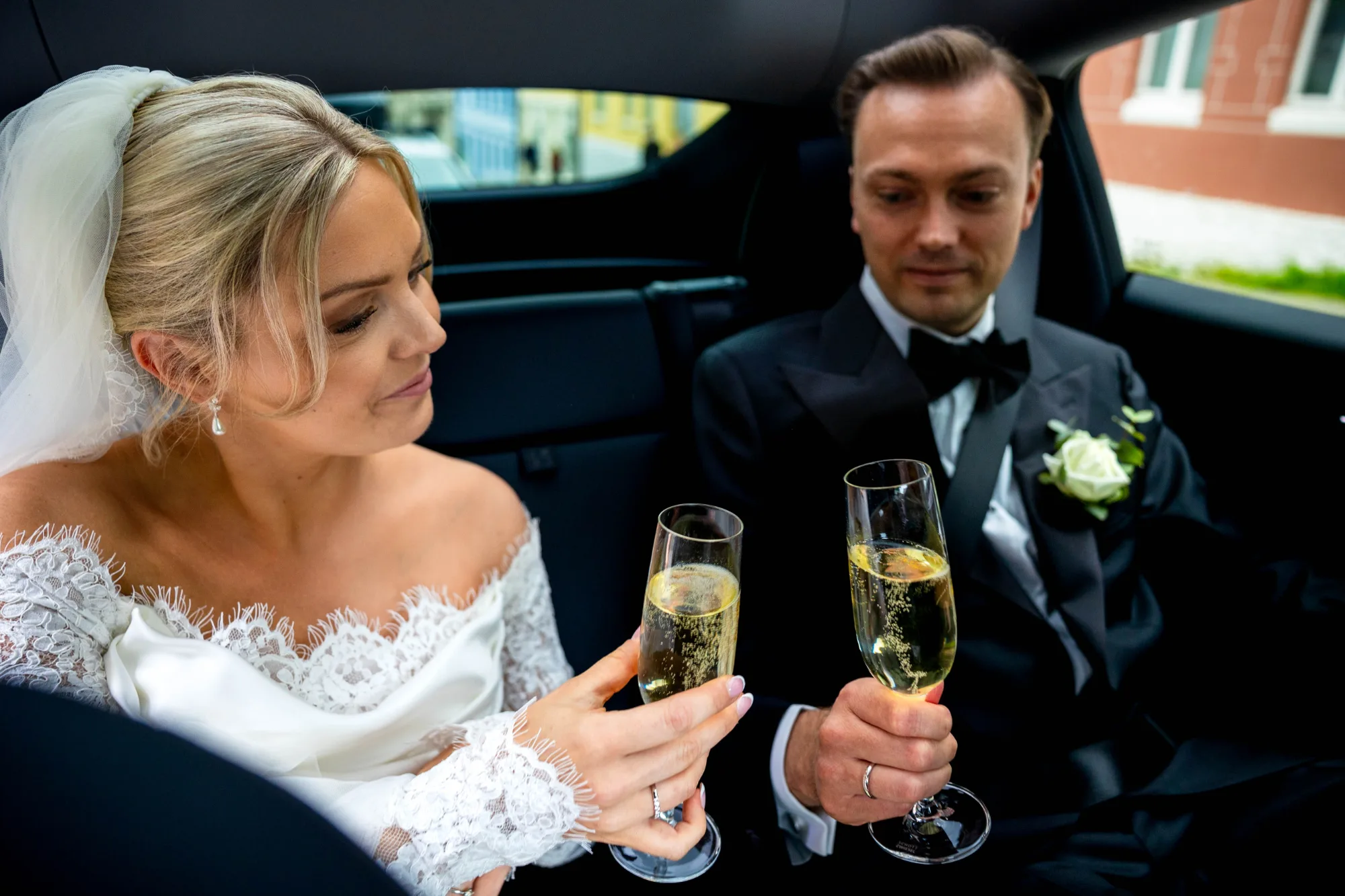 Bryllupsbilde fra Benedicte & Alexander 2026, fotografert av Marte Bjørgum