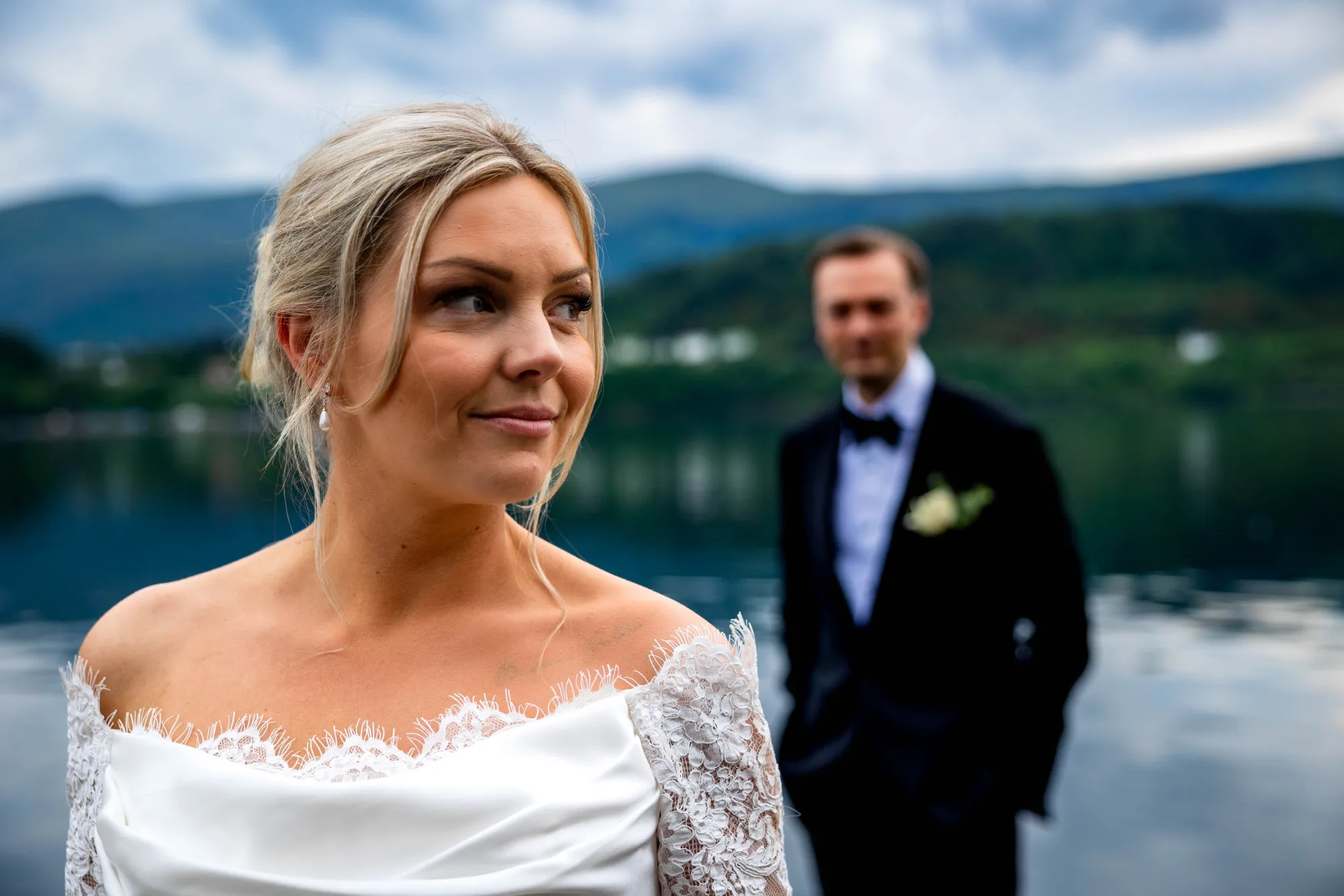 Bryllupsbilde fra Benedicte & Alexander 2026, fotografert av Marte Bjørgum