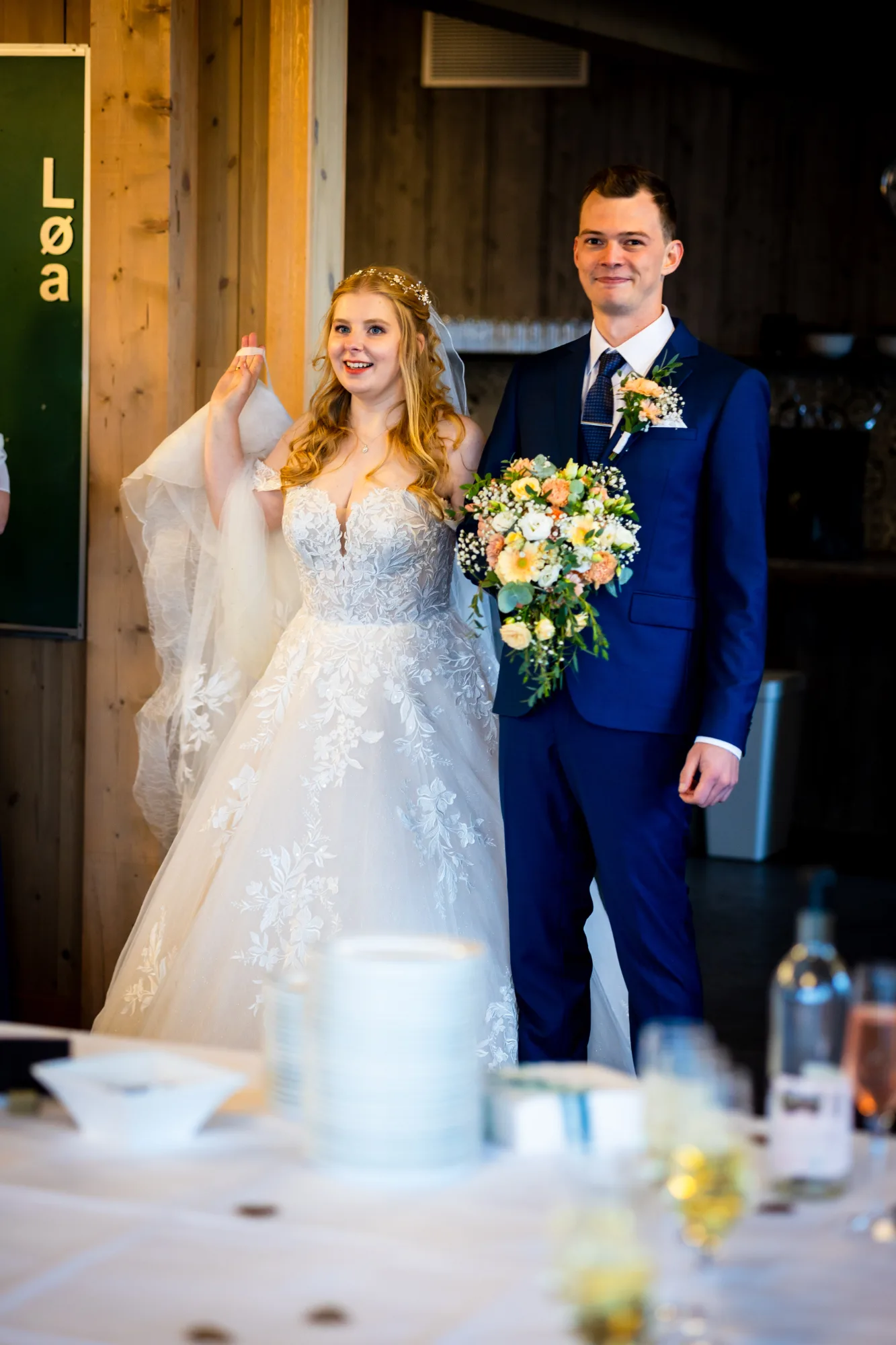 Bryllupsbilde fra Ranveig & Fredrik, fotografert av Marte Bjørgum