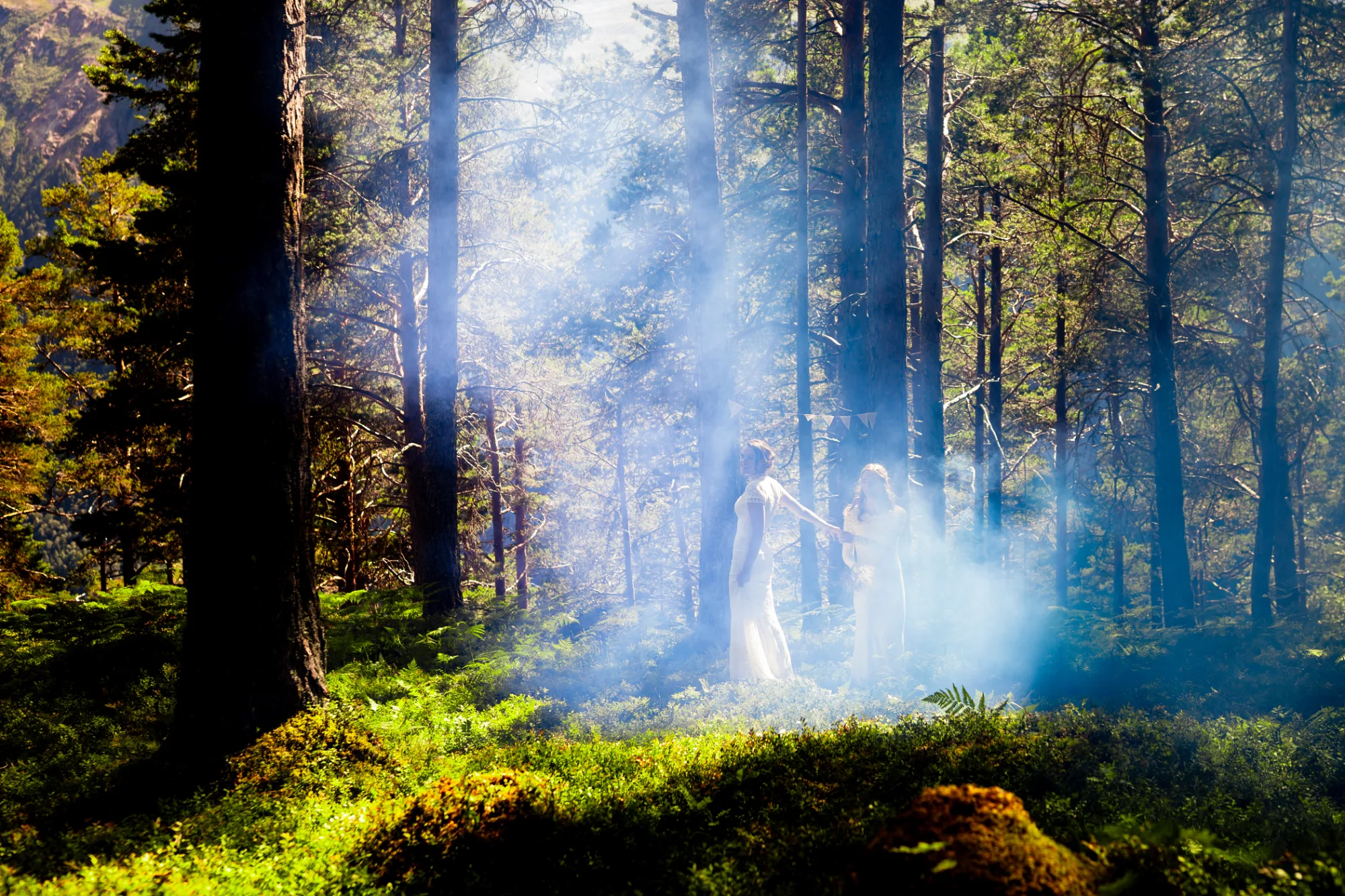 Bryllupsbilde fra Malin & Sarah, fotografert av Marte Bjørgum