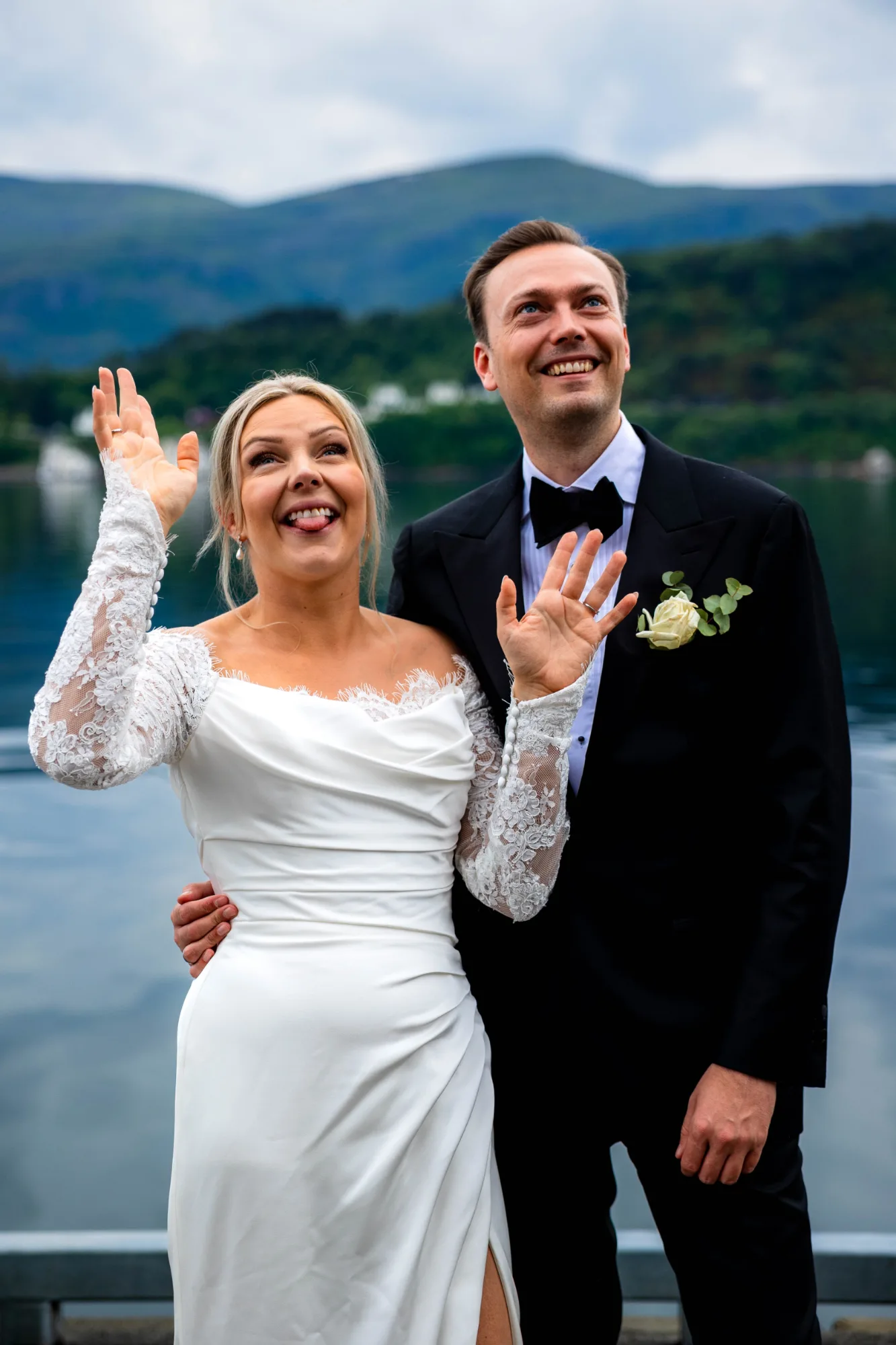 Bryllupsbilde fra Benedicte & Alexander 2026, fotografert av Marte Bjørgum