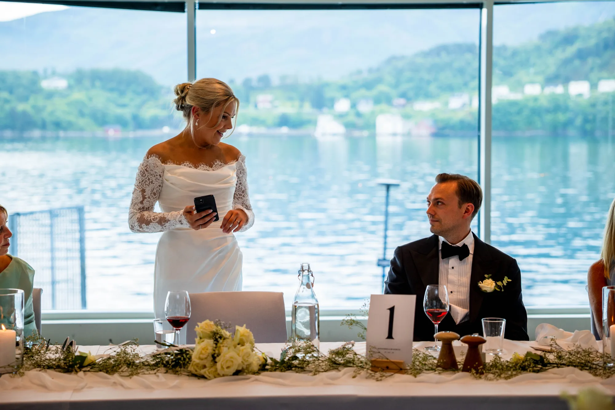 Bryllupsbilde fra Benedicte & Alexander 2026, fotografert av Marte Bjørgum