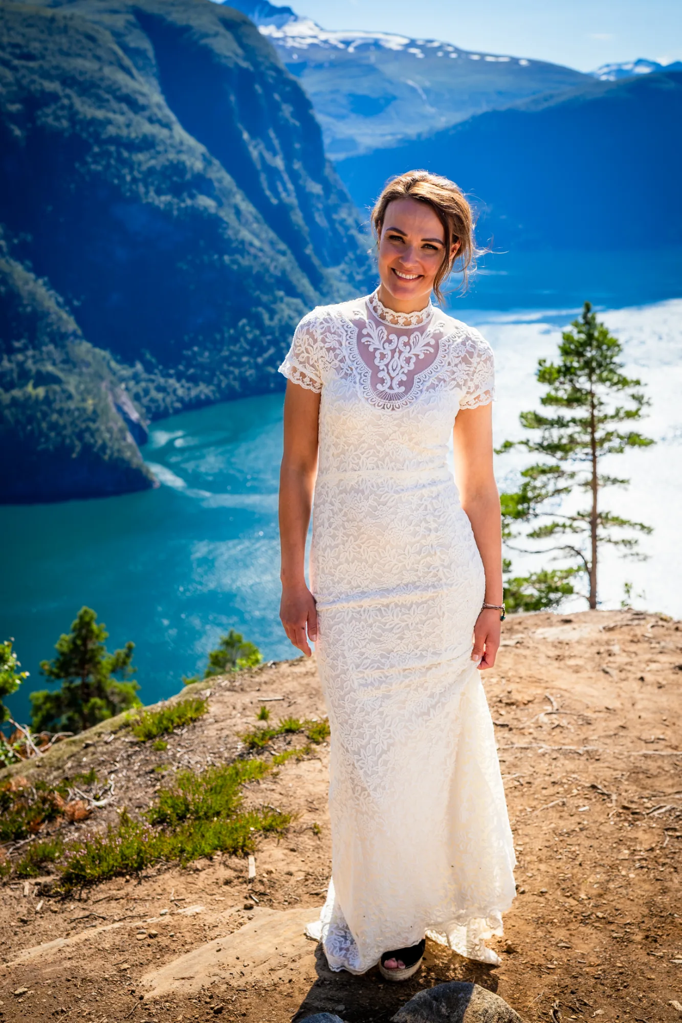 Bryllupsbilde fra Malin & Sarah, fotografert av Marte Bjørgum