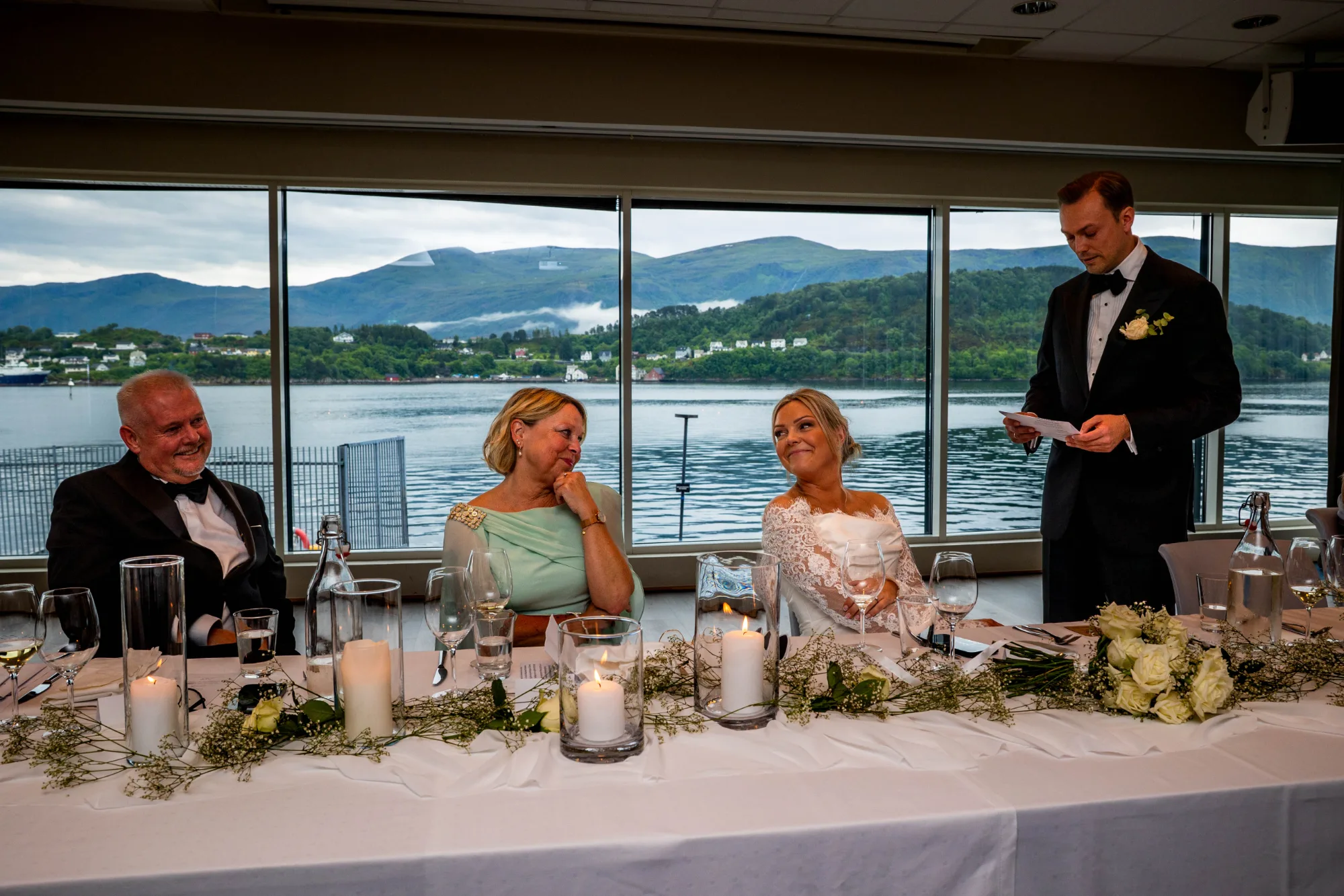 Bryllupsbilde fra Benedicte & Alexander 2026, fotografert av Marte Bjørgum