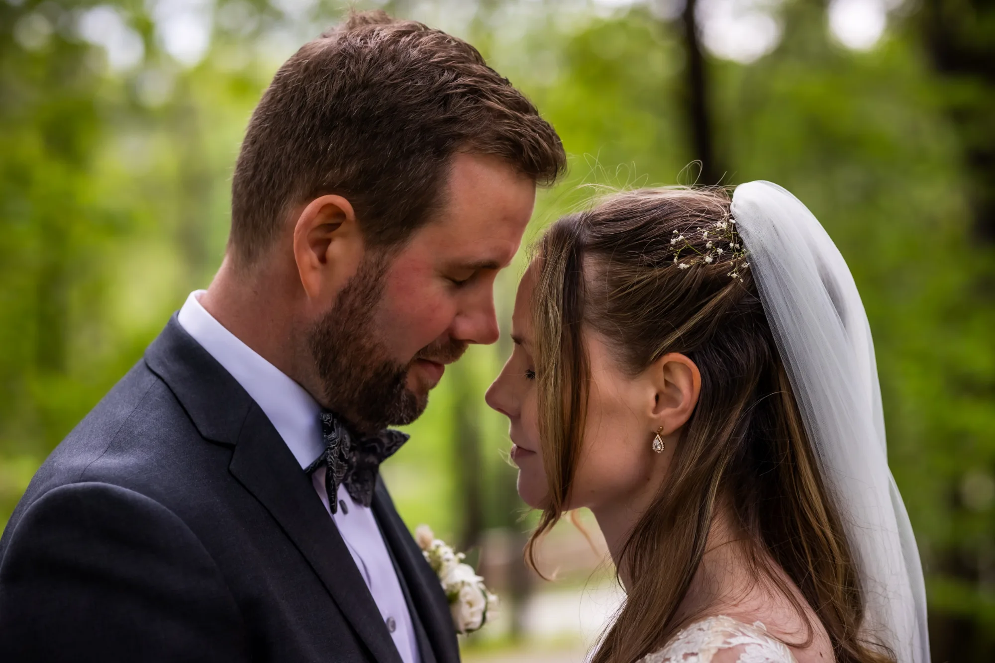 Bryllupsbilde fra Hanne & Espen, fotografert av Marte Bjørgum