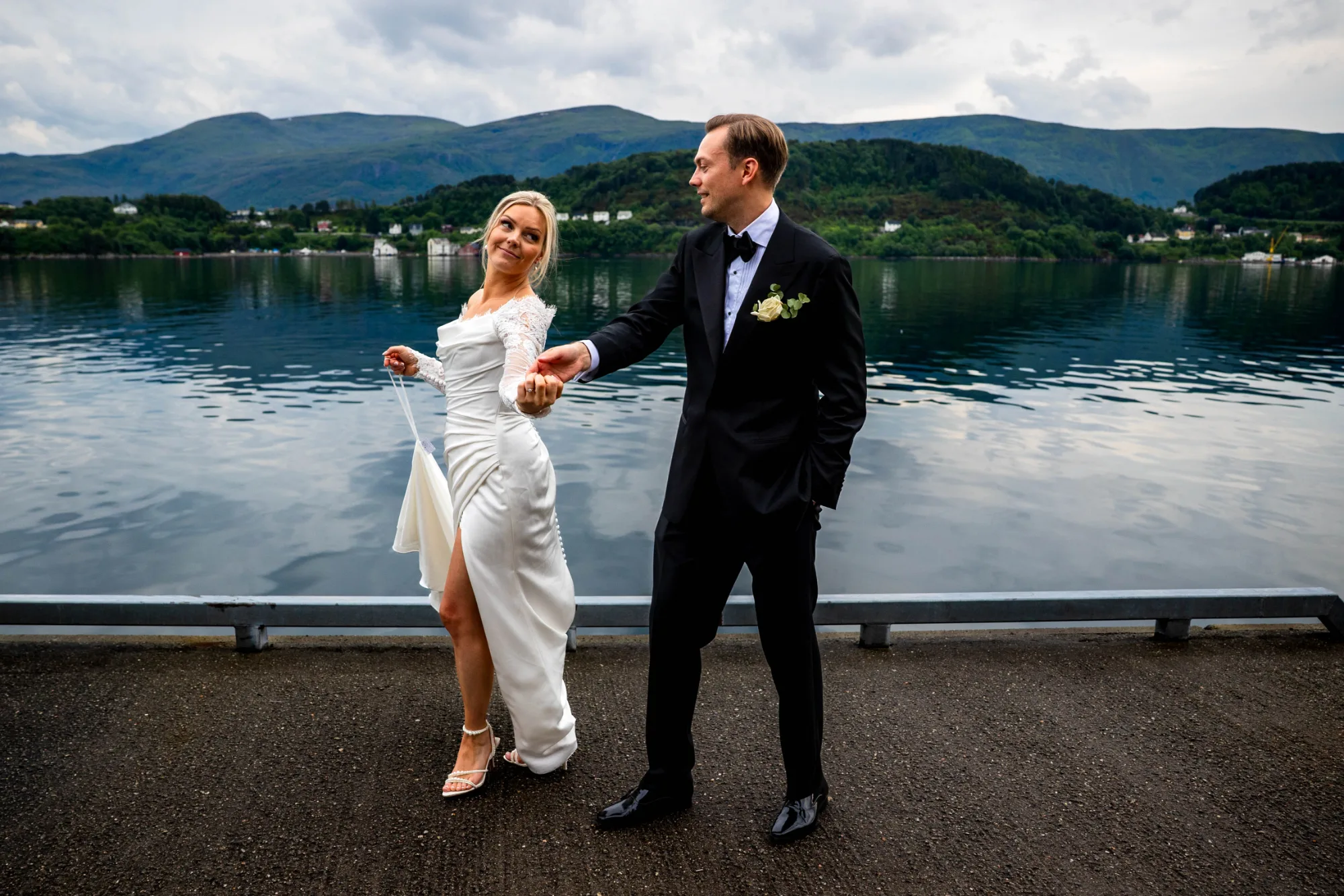 Bryllupsbilde fra Benedicte & Alexander 2026, fotografert av Marte Bjørgum