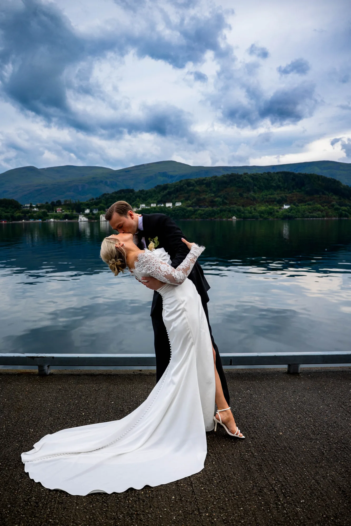 Bryllupsbilde fra Benedicte & Alexander 2026, fotografert av Marte Bjørgum