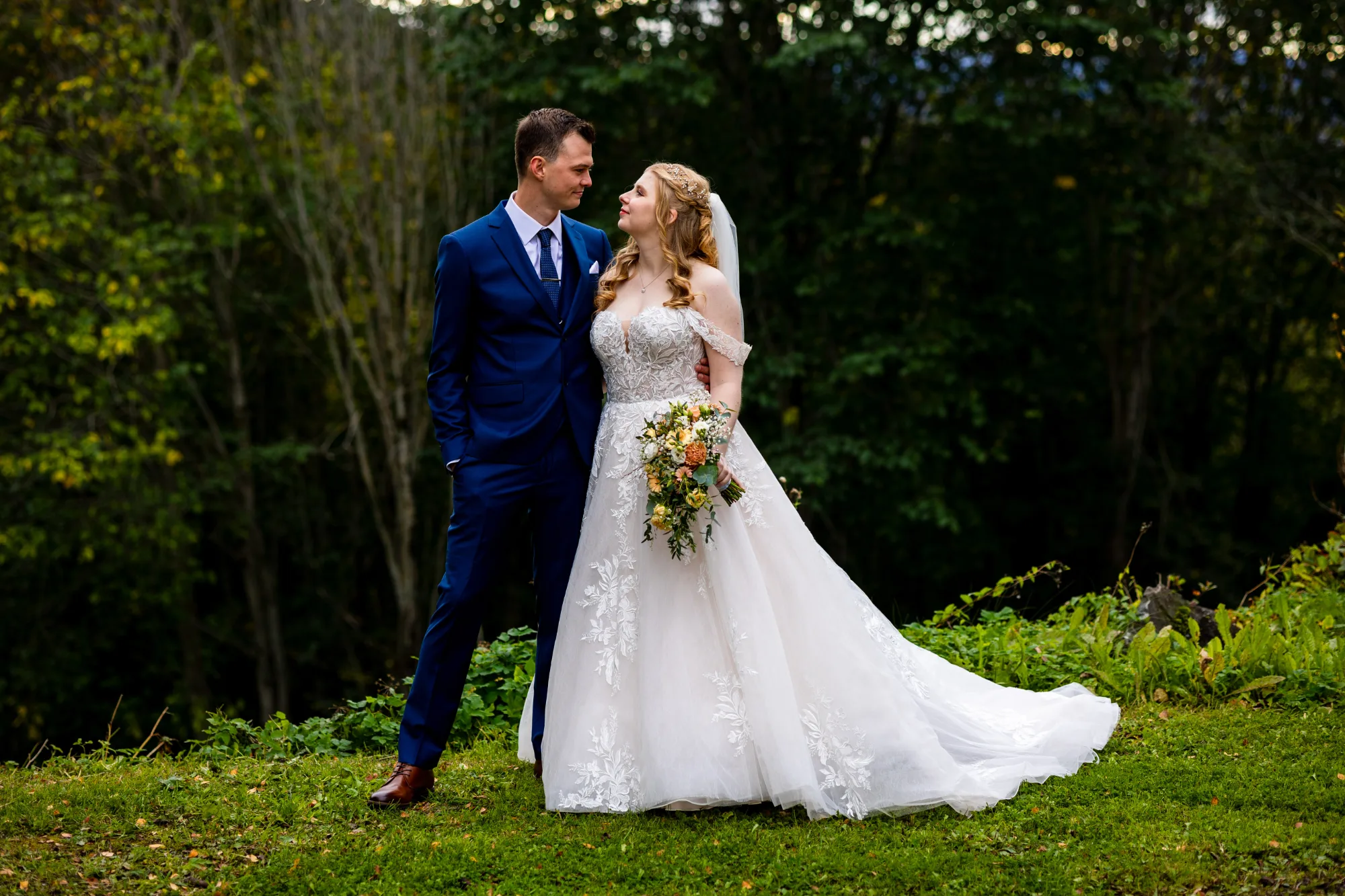 Bryllupsbilde fra Ranveig & Fredrik, fotografert av Marte Bjørgum