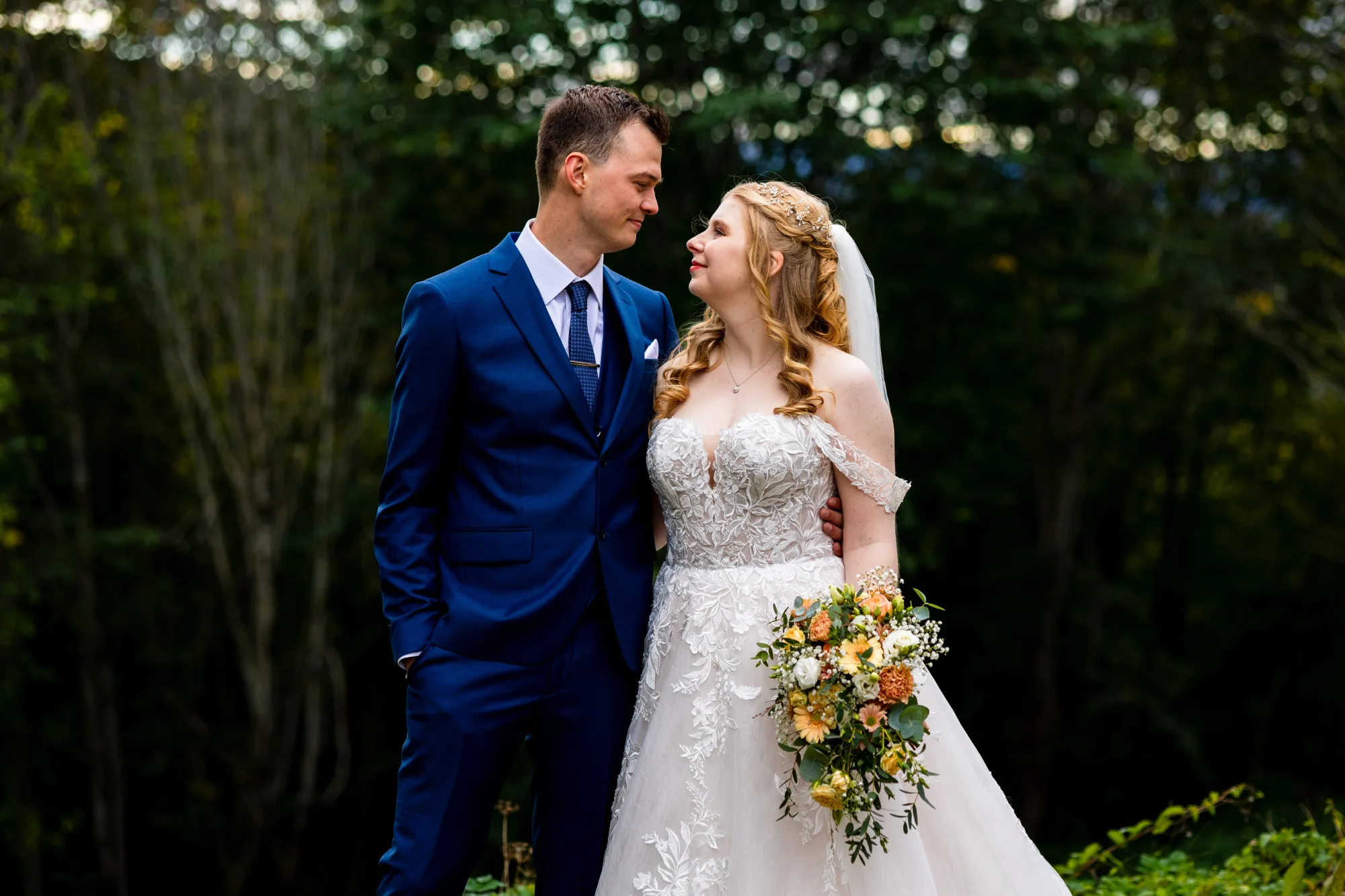 Bryllupsbilde fra Ranveig & Fredrik, fotografert av Marte Bjørgum