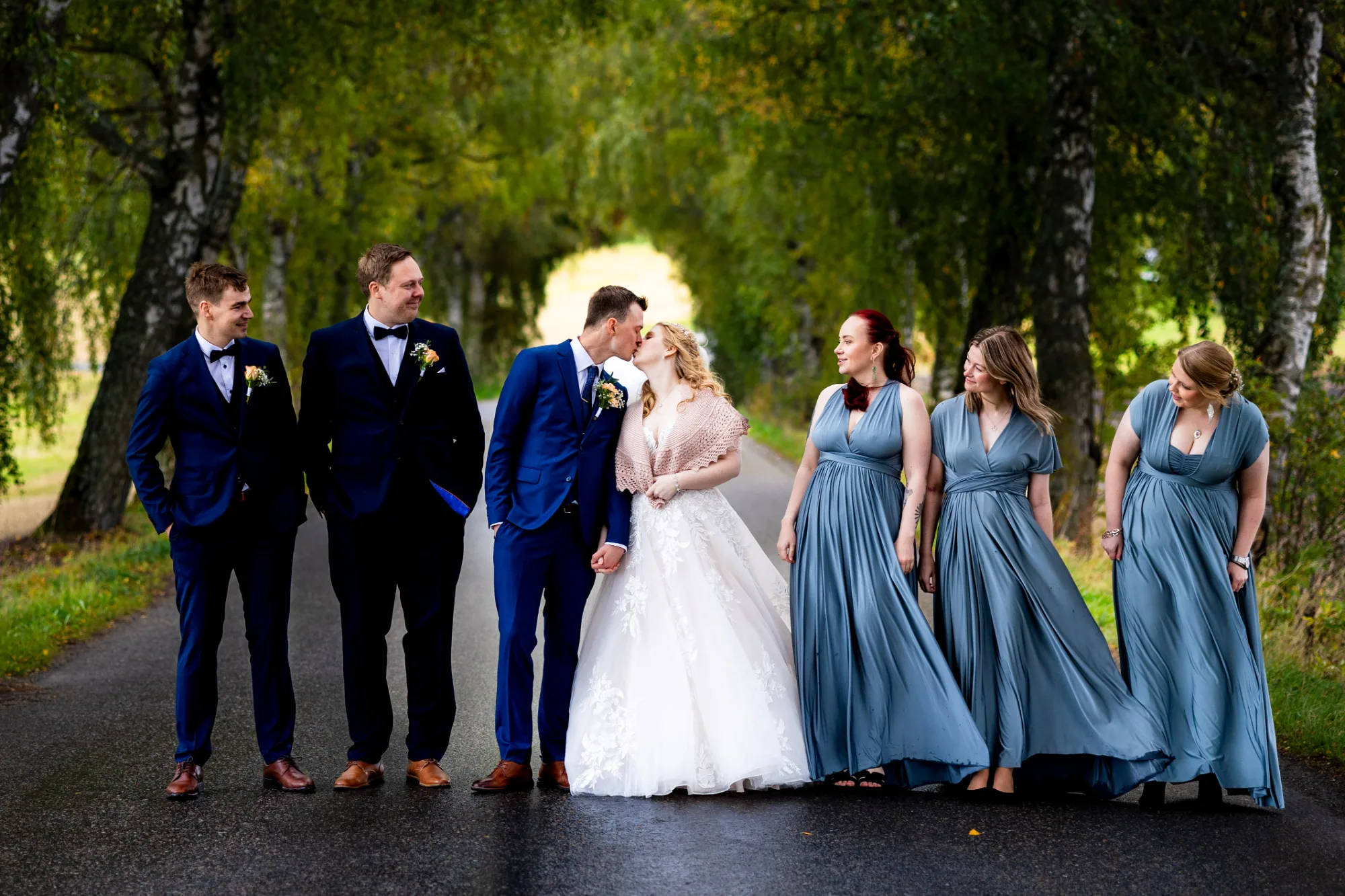 Bryllupsbilde fra Ranveig & Fredrik, fotografert av Marte Bjørgum