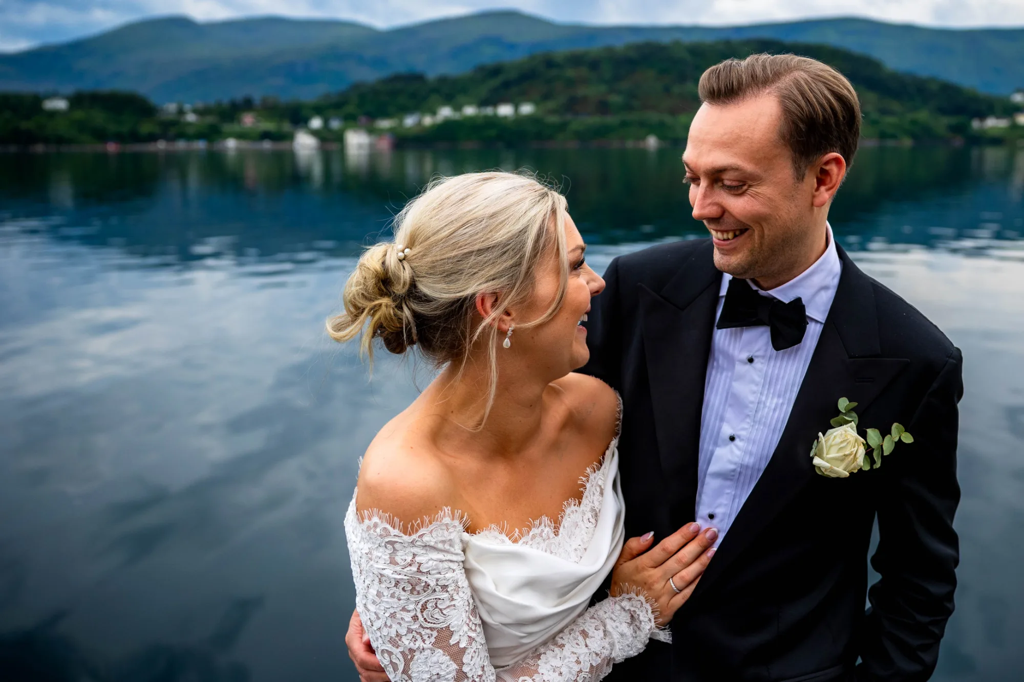 Bryllupsbilde fra Benedicte & Alexander 2026, fotografert av Marte Bjørgum