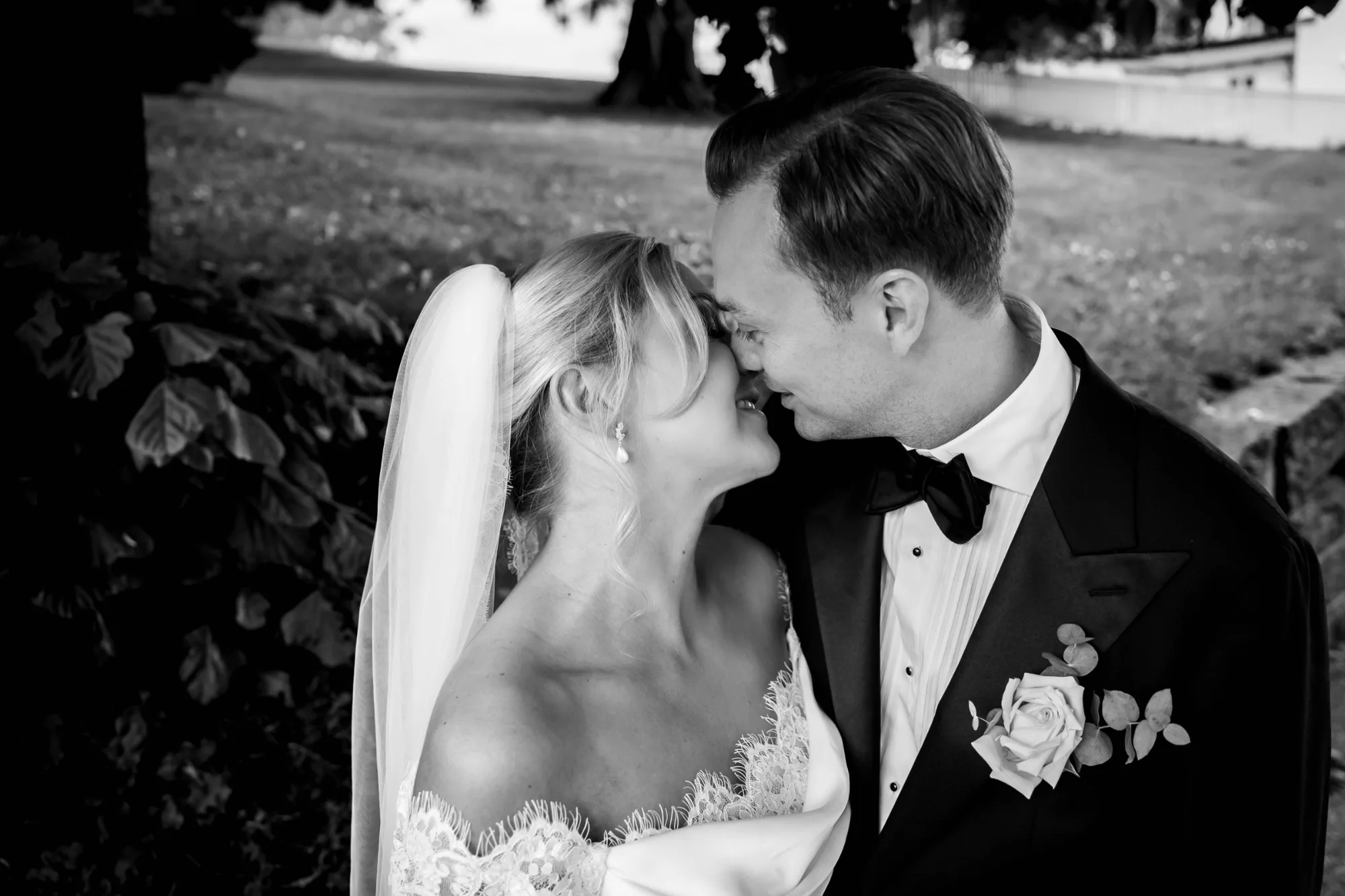 Bryllupsbilde fra Benedicte & Alexander 2026, fotografert av Marte Bjørgum