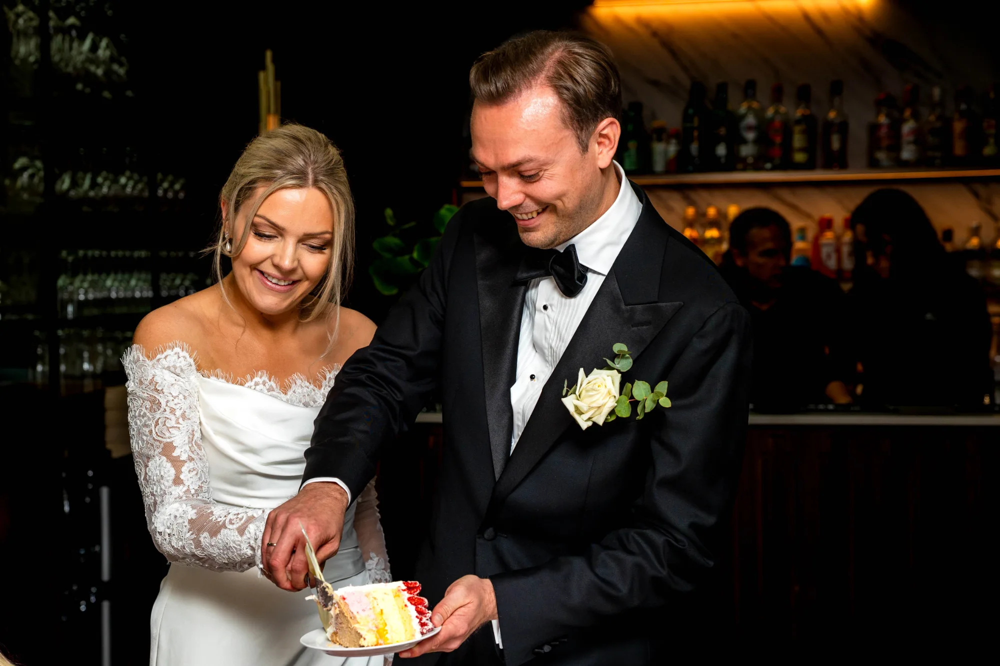 Bryllupsbilde fra Benedicte & Alexander 2026, fotografert av Marte Bjørgum