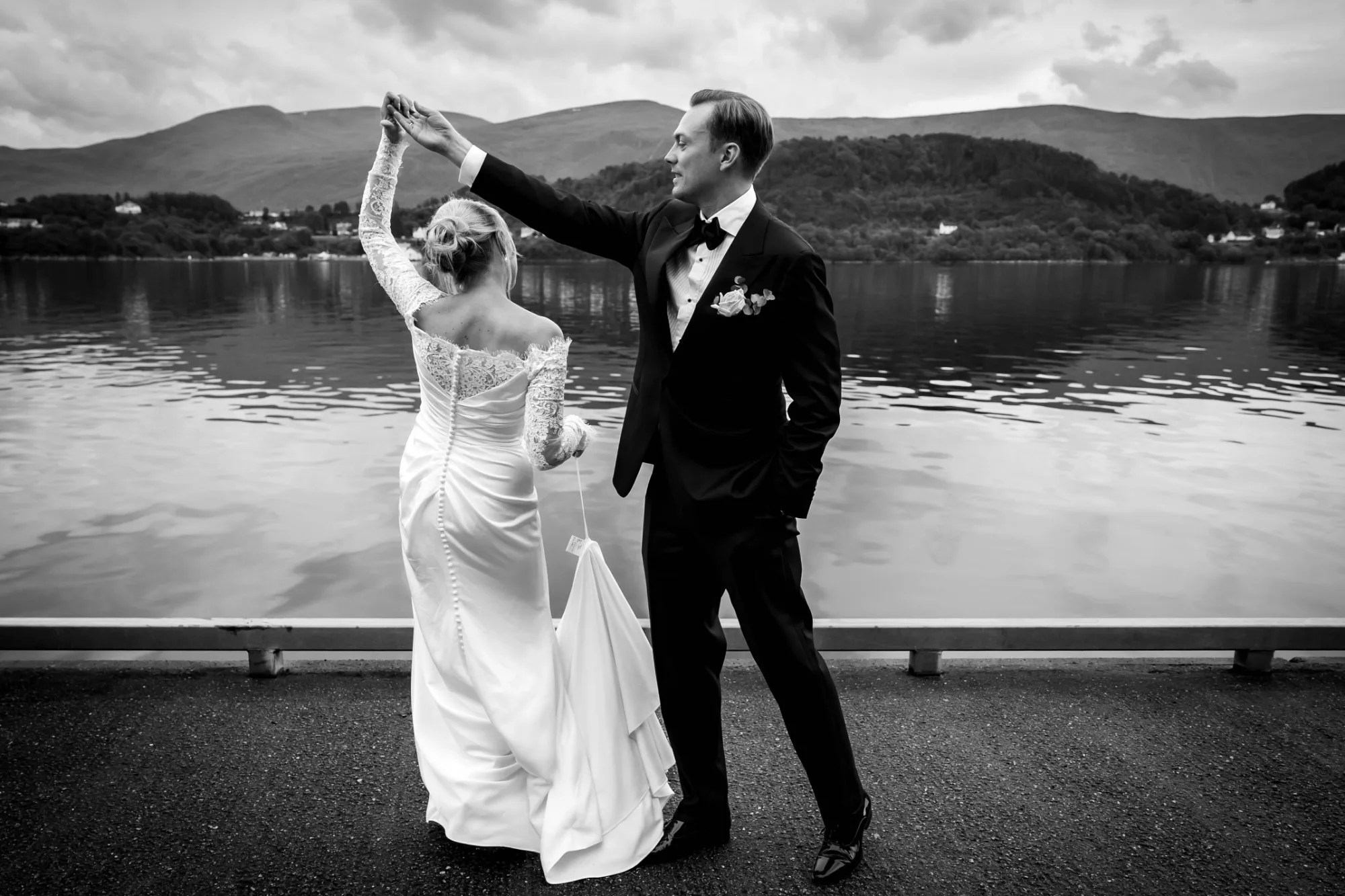 Bryllupsbilde fra Benedicte & Alexander 2026, fotografert av Marte Bjørgum