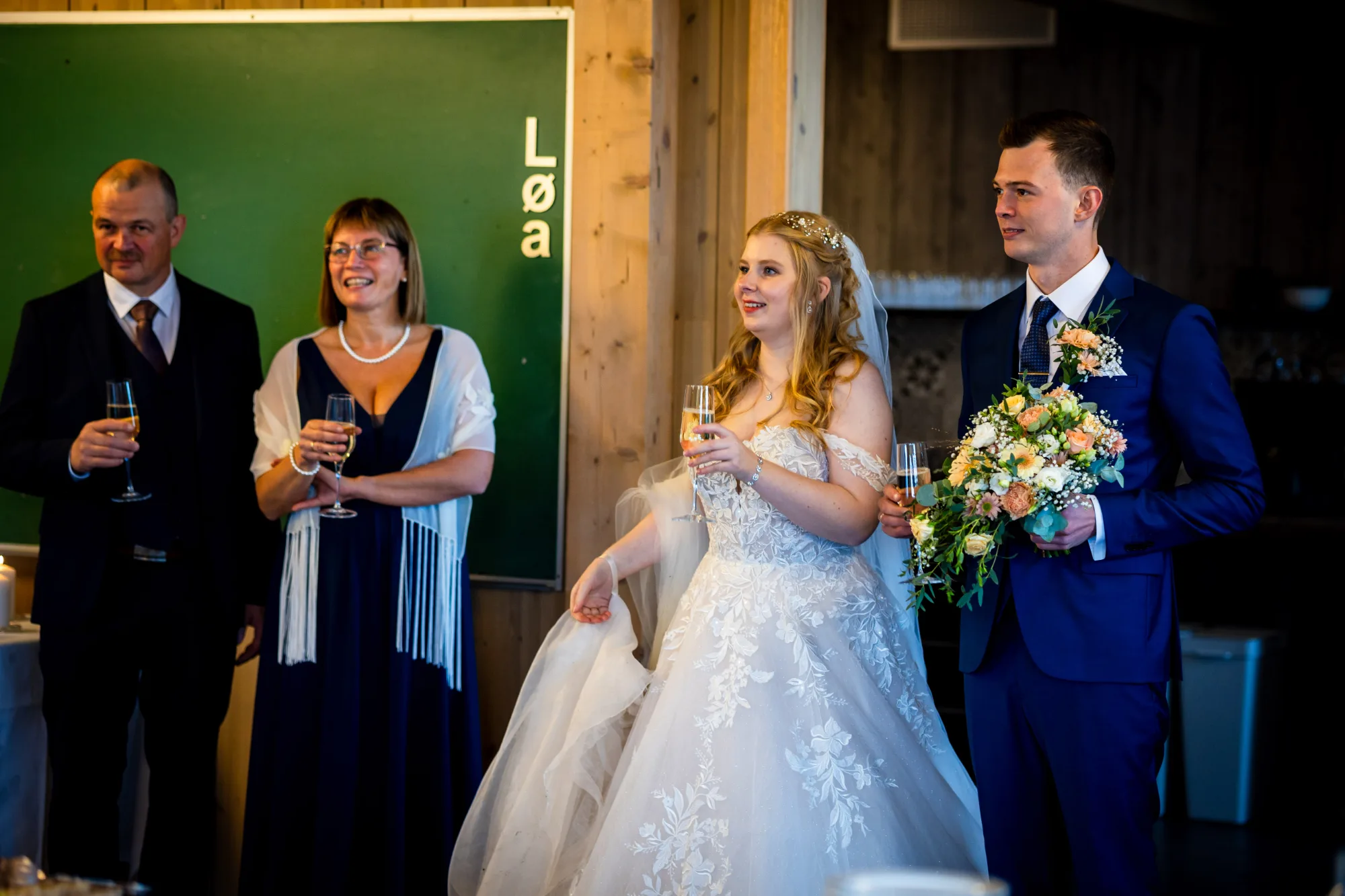 Bryllupsbilde fra Ranveig & Fredrik, fotografert av Marte Bjørgum