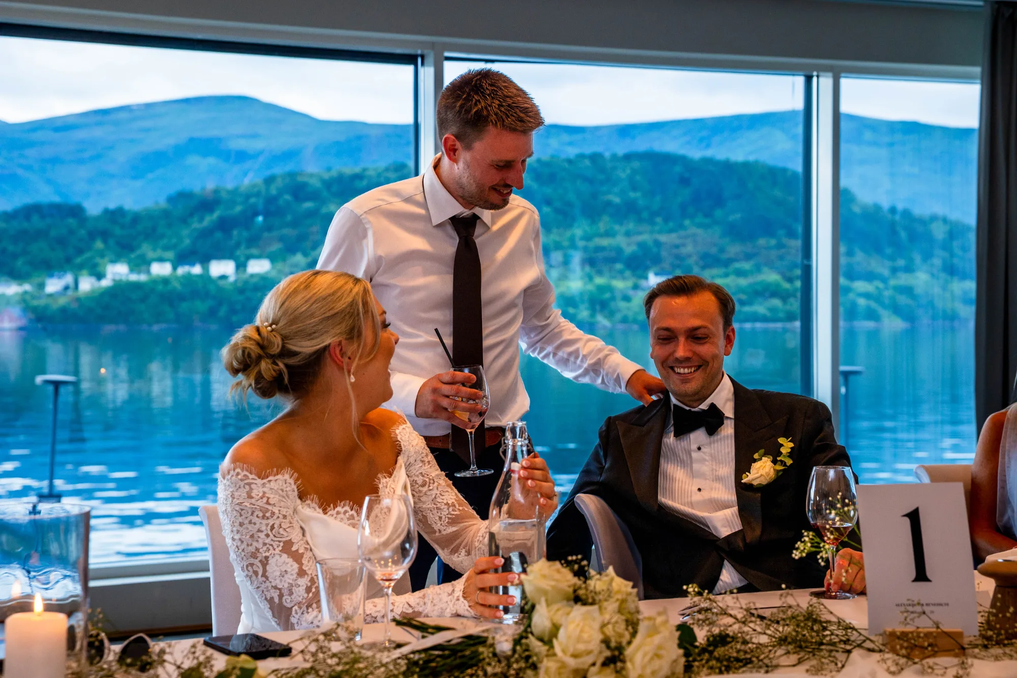 Bryllupsbilde fra Benedicte & Alexander 2026, fotografert av Marte Bjørgum