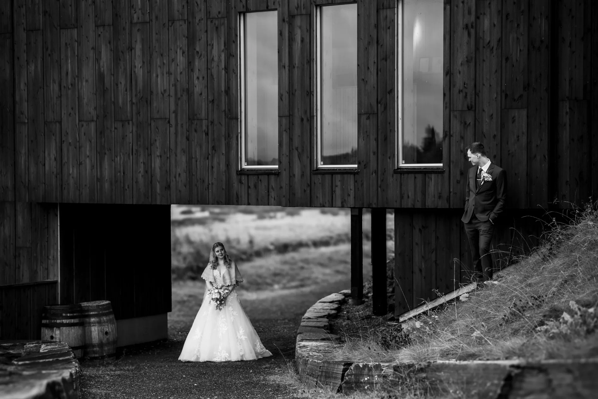Bryllupsbilde fra Ranveig & Fredrik, fotografert av Marte Bjørgum