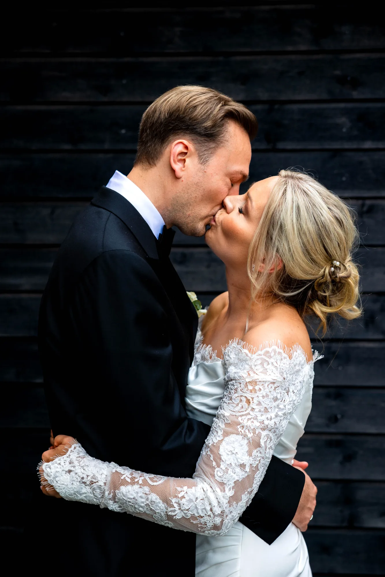 Bryllupsbilde fra Benedicte & Alexander 2026, fotografert av Marte Bjørgum