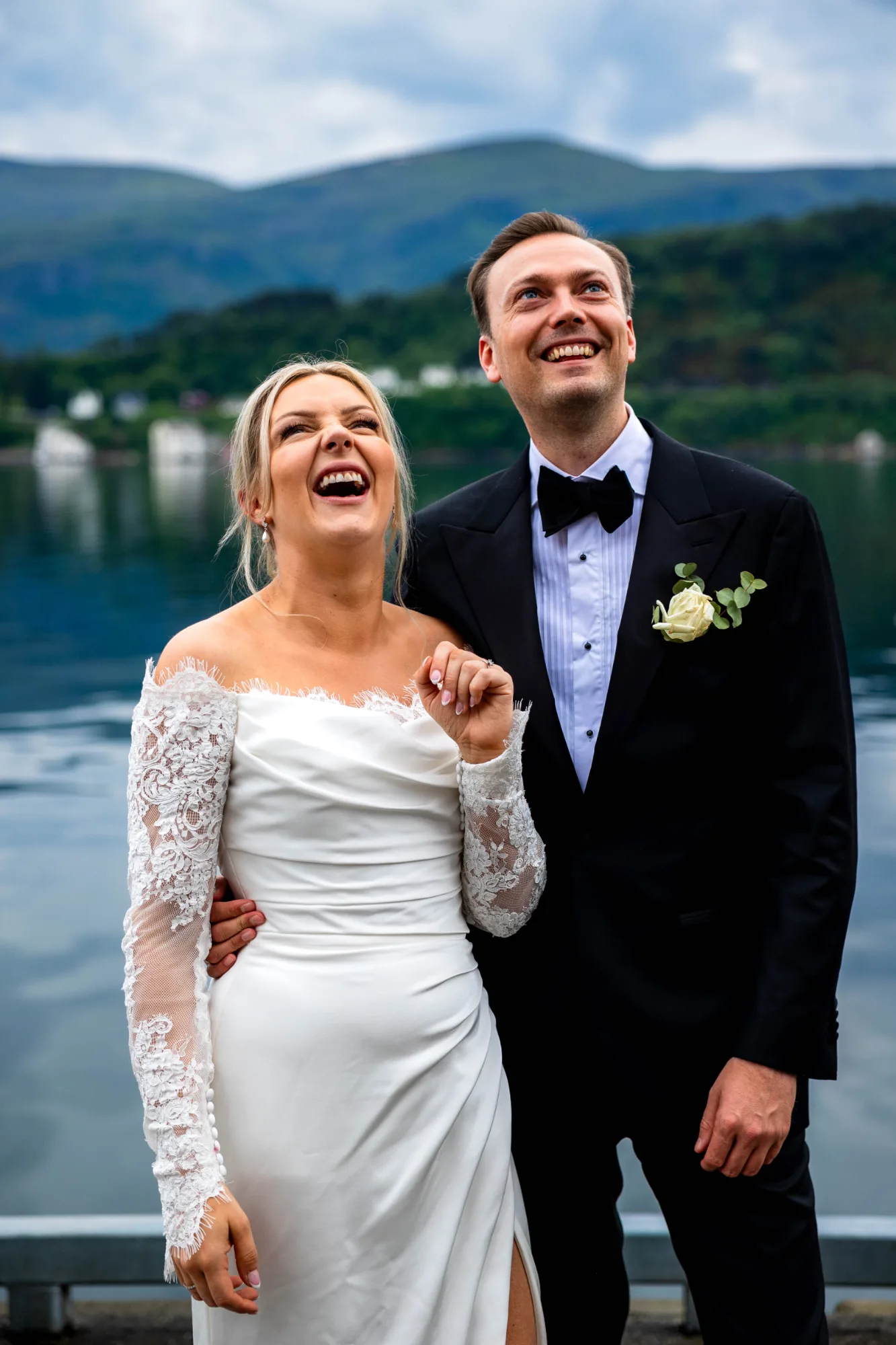 Bryllupsbilde fra Benedicte & Alexander 2026, fotografert av Marte Bjørgum